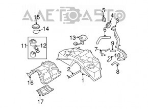 Pompă de combustibil pentru Infiniti G35 4d 06-09