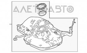 Rezervorul de combustibil pentru Honda Civic X FC 18-21 1.5T, 2.0