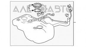 Rezervor de combustibil Acura MDX 17-20 resturi