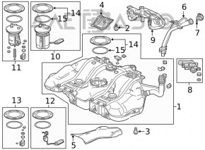 Топливный бак Honda Insight 19-22