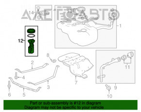 Pompă de combustibil, pompă de benzină Acura MDX 14-20