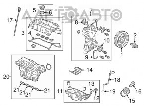 Коллектор впускной Honda CRV 17-19 2.4