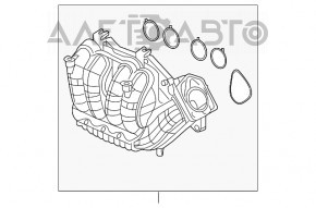 Colector de admisie pentru Acura ILX 13-15