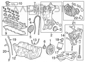 Colector de admisie pentru Acura ILX 13-15