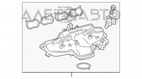 Коллектор впускной Lexus NX200t NX300 15-21 2.0T