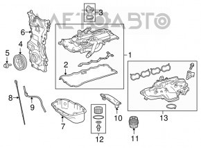 Коллектор впускной Lexus NX200t NX300 15-21 2.0T