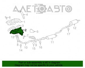 Colector de evacuare frontal pentru Lexus RX300 98-03