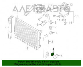 Suportul radiatorului stânga jos BMW X3 F25 11-17 nou OEM original