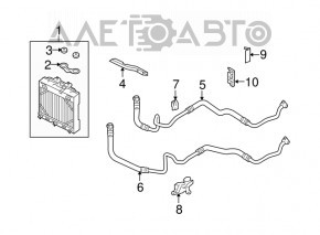 Suport radiator ulei de răcire BMW 5 F10 10-17 nou original