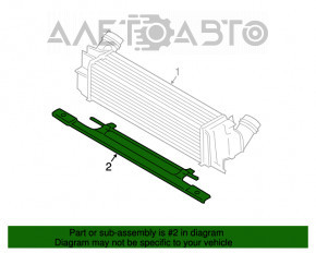 Suportul intercoolerului inferior pentru BMW X3 F25 11-17 2.0T, nou, original OEM