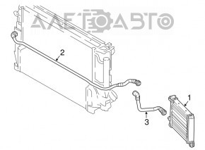 Radiator de răcire a apei pentru BMW X1 F48 16-22 B46, nou, original OEM suplimentar.