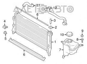 Крышка расширительного бачка охлаждения BMW X1 F48 16-22 B46 новый OEM оригинал