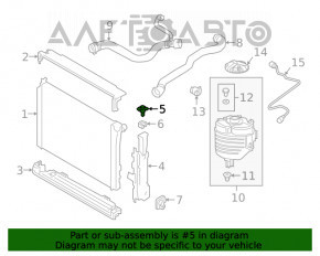 Suport radiator dreapta sus BMW X3 G01 18- plastic nou OEM original