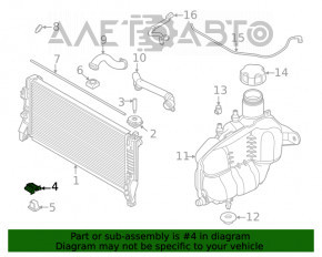 Suport radiator stânga jos BMW X1 F48 16-22 B46