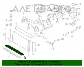 Grila radiatorului BMW F30 17-18 B46 nou OEM original