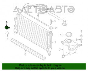 Кронштейн радиатора нижний правый BMW X1 F48 16-22 B46 новый OEM оригинал