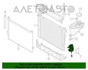 Suport radiator dreapta jos BMW 7 G11 G12 16-22 B58 nou OEM original