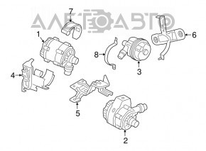 Suport motor de răcire BMW 5 G30 17-20