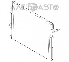 Radiatorul intercoolerului BMW 3 F30 17-18 B46