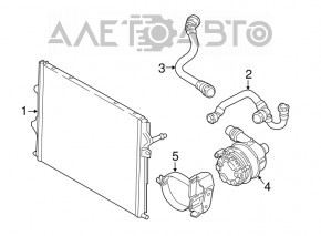 Radiatorul intercoolerului BMW 3 F30 17-18 B46