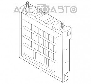 Диффузор кожух дополнительного радиатора вода BMW 7 G11 G12 16-22 B58 новый OEM оригинал