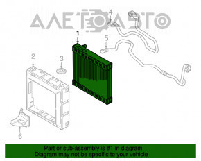 Radiator de răcire apă BMW 5 G30 17-20