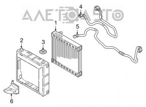 Radiator de răcire apă BMW 5 G30 17-20