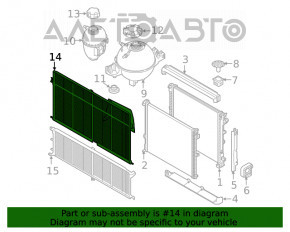 Сетка радиаторов защитная верхняя BMW X3 G01 18- 2.0T OEM