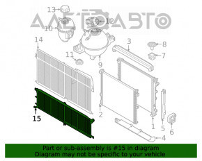 Сетка радиаторов защитная нижняя BMW X3 G01 18-21 2.0T OEM