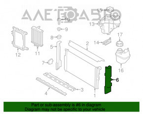 Suport radiator stânga BMW F30 17-18 B46 nou OEM original