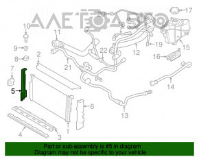 Suport radiator dreapta BMW F30 17-18 B46 nou OEM original