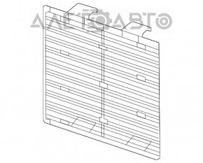 Grila suplimentara de protectie a radiatorului pentru BMW X1 F48 16-22 B46