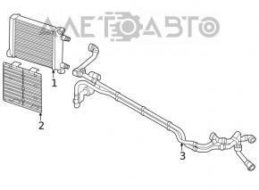 Grila suplimentara de protectie a radiatorului pentru BMW X1 F48 16-22 B46