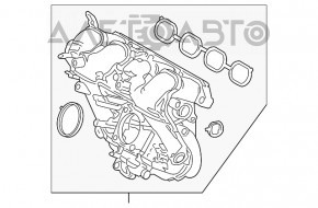 Коллектор впускной Toyota Prius 50 16- сломан сосок