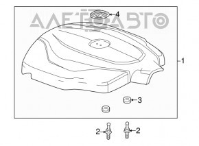 Capacul motorului Acura TLX 15- 3.5