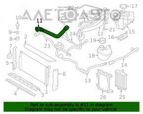 Furtunul de răcire superior stânga BMW F30 17-18 B46