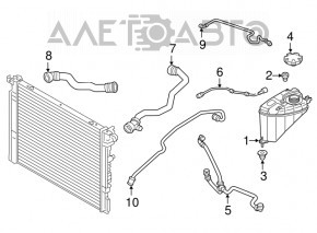 Furtunul sistemului de răcire BMW 5 G30 17-20 2.0T