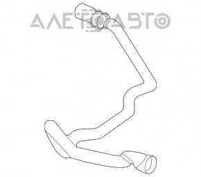 Racordul de racire al rezervorului de retur al capului BMW X3 G01 20- 2.0T pe rezervorul mare