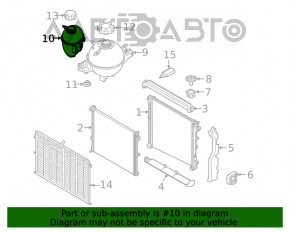 Rezervor de expansiune pentru răcire BMW X3 G01 18- mic cu capac