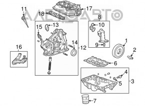 Коллектор впускной Honda Accord 13-17 3.5