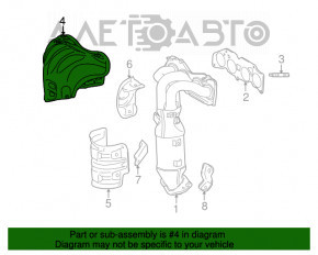 Protecția colectorului pentru Toyota Highlander 14-19 2.7