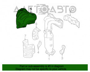 Protecția colectorului pentru Lexus ES300h 13-18, nou, original OEM