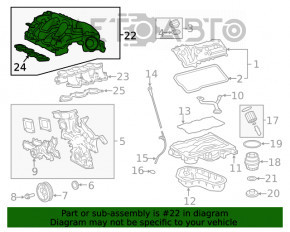 Colector de admisie partea superioară Toyota Highlander 20-22 3.5