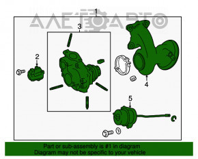 Turbina Lexus NX200t NX300 15-21