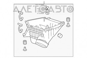 Corpul filtrului de aer Honda Accord 13-17 nu are fragment.