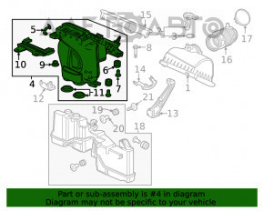 Corpul filtrului de aer partea de jos Honda Civic X FC 16-21 2.0