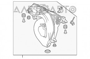 Корпус воздушного фильтра Honda CRV 17-19 2.4