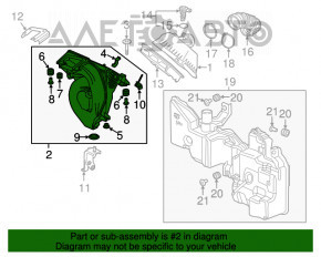 Корпус воздушного фильтра Honda CRV 17-19 2.4