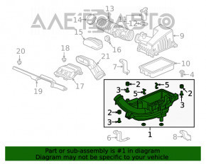 Корпус воздушного фильтра в сборе Honda Clarity 18-21 usa