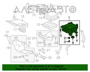 Корпус воздушного фильтра Honda Accord 18-22 2.0T в сборе